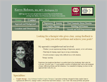 Tablet Screenshot of karenrobsonmft.com